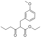 2-(3-甲氧基苄基)-3-氧代己酸乙酯 结构式
