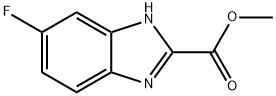 6-FLUORO-1H-BENZOIMIDAZOLE-2-CARBOXYLIC ACID METHYL ESTER 结构式