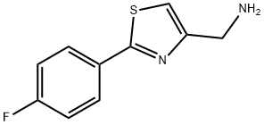 [2-(4-溴苯基)噻唑-4-基)甲胺 结构式