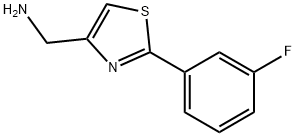 (2-(3-氟苯基)噻唑-4-基)甲胺 结构式