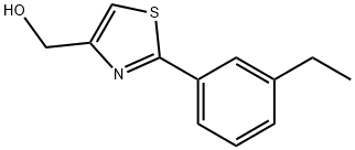 (2-(3-乙基苯基)噻唑-4-基)甲醇 结构式
