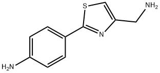 4-(4-AMINOMETHYL-THIAZOL-2-YL)-PHENYLAMINE 结构式