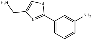 3-(4-AMINOMETHYL-THIAZOL-2-YL)-PHENYLAMINE 结构式