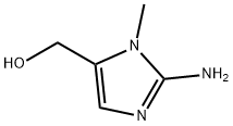 (2-氨基-1-甲基-1H-咪唑-5-基)甲醇 结构式