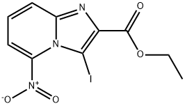 3-IODO-5-NITRO-IMIDAZO[1,2-A]PYRIDINE-2-CARBOXYLIC ACID ETHYL ESTER 结构式