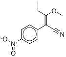 α-(1-Methoxypropylidene)-4-nitro-benzeneacetonitrile 结构式