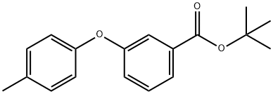 TERT-BUTYL 3-(4-METHYLPHENEOXY) BENZOATE 结构式