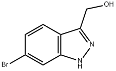 6-溴吲唑-3-甲醇 结构式