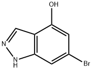 6-溴-4-羟基吲唑 结构式