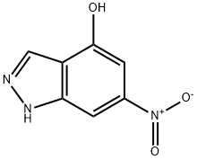 4-羟基-6-硝基-吲唑 结构式