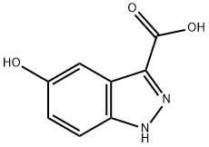 5-羟基-1H-吲唑-3-甲酸 结构式