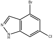 4-溴-6-氯-1H-吲唑 结构式
