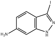 3-碘-1H-吲唑-6-胺 结构式