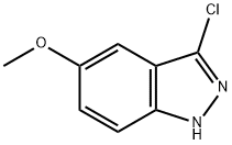 3-CHLORO-5-METHOXY-1H-INDAZOLE 结构式