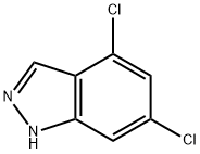 4,6-二氯-1H-吲唑 结构式