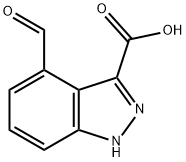 4-醛基-吲唑-3-羧酸 结构式