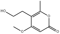 5-(2-Hydroxyethyl)-4-methoxy-6-methyl-2H-pyran-2-one 结构式