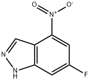 4-硝基-6-氟吲唑 结构式