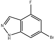 6-溴-4-氟-1H-吲唑 结构式
