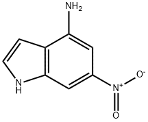 4-氨基-6-硝基-吲哚 结构式