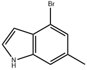 4-溴-6-甲基-1H-吲哚 结构式