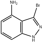 3-溴-4-氨基吲唑 结构式