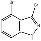 3,4-二溴(1H)吲唑 结构式