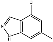 4-氯-6-甲基-(1H)吲唑 结构式