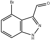 4-溴-吲唑-3-甲醛 结构式