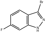 3-BROMO-6-FLUORO (1H)INDAZOLE 结构式