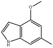 4-甲氧基-6-甲基-1H-吲哚 结构式