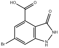 3-羟基-6-溴-吲唑-4-羧酸 结构式