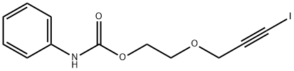 苯基氨基甲酸-2-[(3-碘-2-丙炔基)氧]乙醇酯 结构式