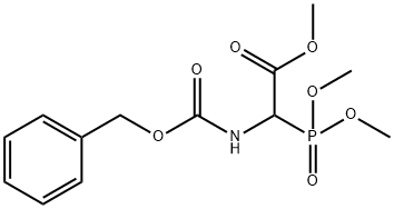 (±)苄基氧基羰基-a-膦酰甘氨酸三甲酯 结构式
