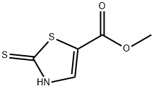 2-巯基噻唑-5-甲酸甲酯 结构式
