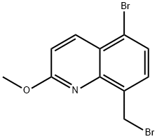 5-溴-8-(溴甲基)-2-甲氧基喹啉 结构式