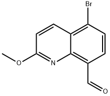 5-溴-2-甲氧基喹啉-8-甲醛 结构式