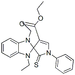 ETHYL 1,3-DIETHYL-1'-PHENYL-2'-THIOXO-1,1',2',3-TETRAHYDROSPIRO[BENZO[D]IMIDAZOLE-2,3'-PYRROLE]-4'-CARBOXYLATE 结构式