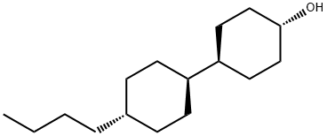 (反式,反式)-4'-丁基-1,1'-联环己烷-4-醇 结构式