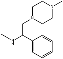 2-(4-甲基哌嗪基)-1-苯基乙基甲胺 结构式