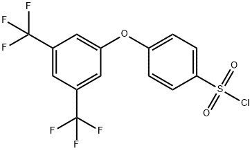 4-(3,5-双(三氟甲基)苯氧基)苯磺酰氯 结构式