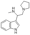 [1-(1H-吲哚-3-基)-2-吡咯烷-1-基-乙基]-甲胺 结构式