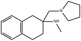 N-甲基-2-(吡咯烷-1-基甲基)-1,2,3,4-四氢萘-2-胺 结构式