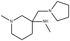 METHYL-(1-METHYL-3-PYRROLIDIN-1-YLMETHYL-PIPERIDIN-3-YL)-AMINE
 结构式