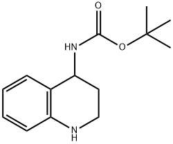 1,2,3,4-四氢-4-叔丁氧羰基氨基-喹啉 结构式