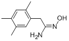 N-HYDROXY-2-(2,4,5-TRIMETHYL-PHENYL)-ACETAMIDINE 结构式