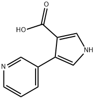 4-(吡啶-3-基)-1H-吡咯-3-羧酸 结构式