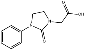 N–苯基-2-氧代咪唑啉-N'-乙酸 结构式