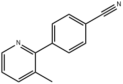 4-(3-methyl-2-pyridinyl)Benzonitrile 结构式
