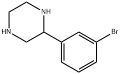 2-(3-溴-苯基)-哌嗪 结构式